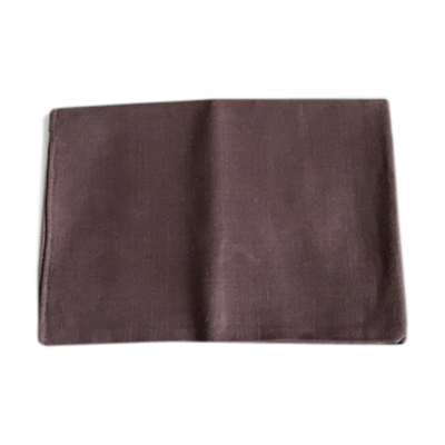 Nappe de cuisine en lin mauve 104x64