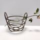 Postmodern Sheffield Plated Metal Fruit Basket by Lino Sabattini, Marked, Italy