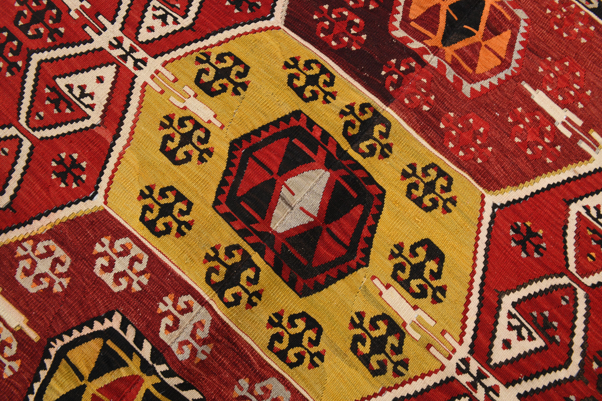 Multicolor Kilim Rug, 169x370Cm Vintage Kilim Rug, Living Room Rug,