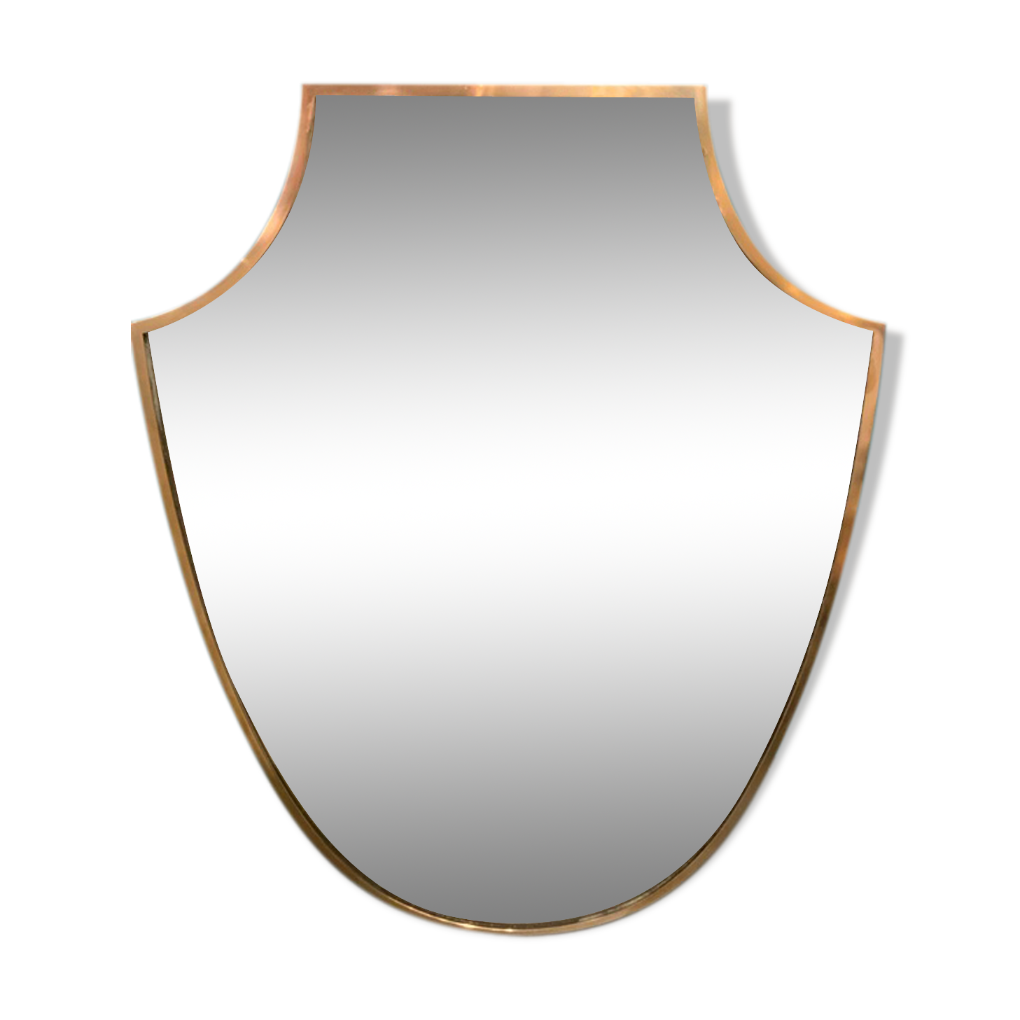 Brass mirror  Italy period 1960 58x77cm