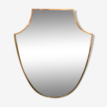 Brass mirror  Italy period 1960 58x77cm