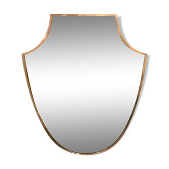 Brass mirror  Italy period 1960 58x77cm