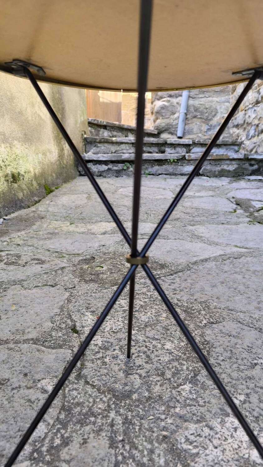 Tripod side table by Mechanical Mirror Works Inc 1950