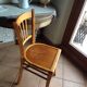 Bistro Chair with rosette/vintage years 40-50