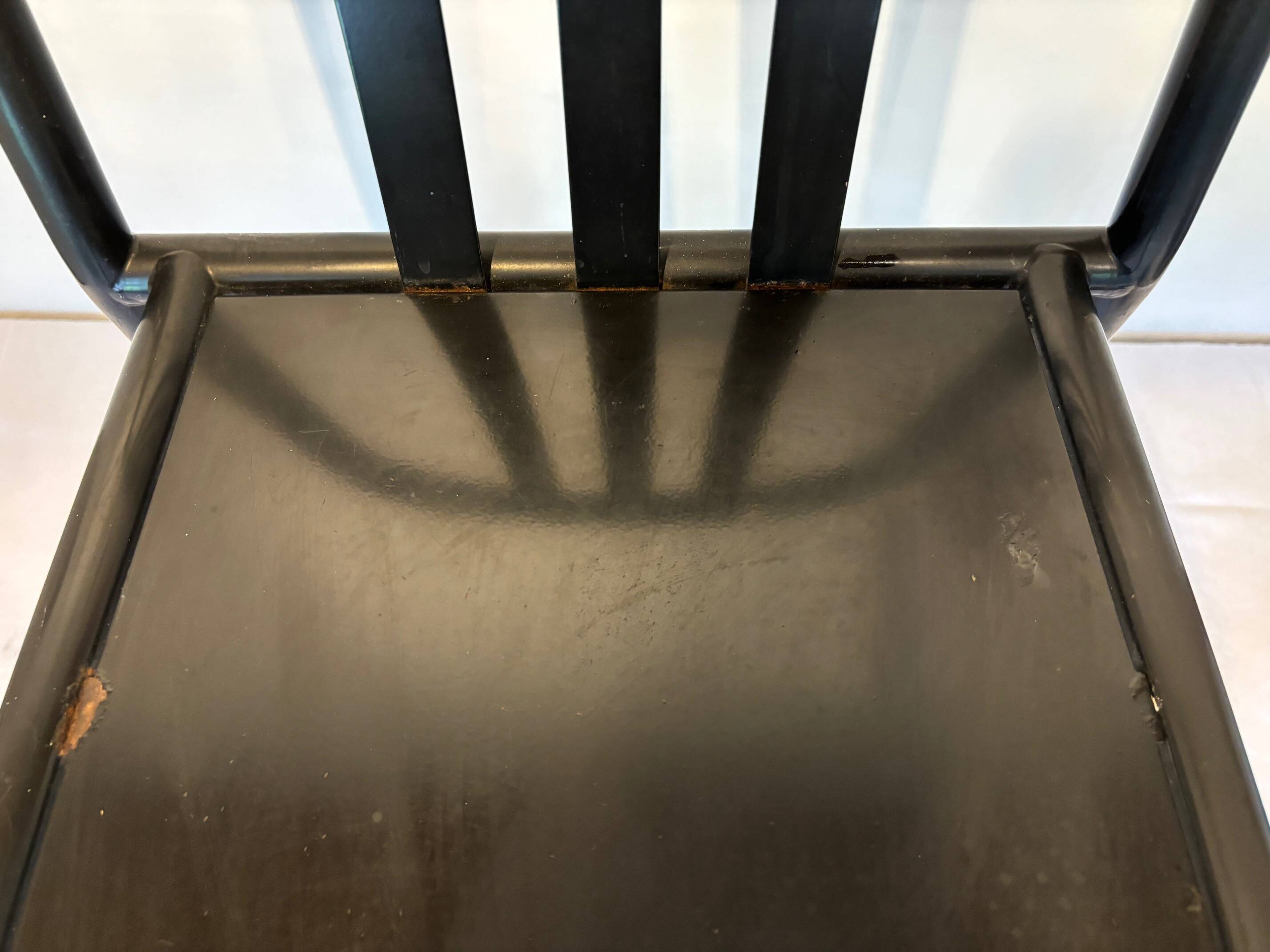 6 Rober Mallet Stevens Black chairs