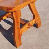 Set 8 vintage Pine dutch dining chairs solid wood 1970s