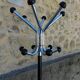 Standing coat rack in metal chrome 1950