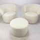 Ensemble de 2 chaises club et 1 pouf par rolf benz