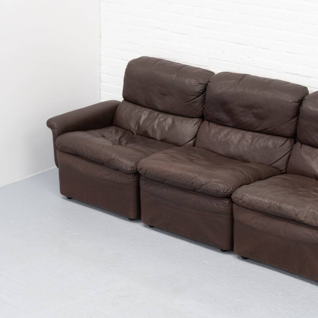 Leather modular sofa, 1970s