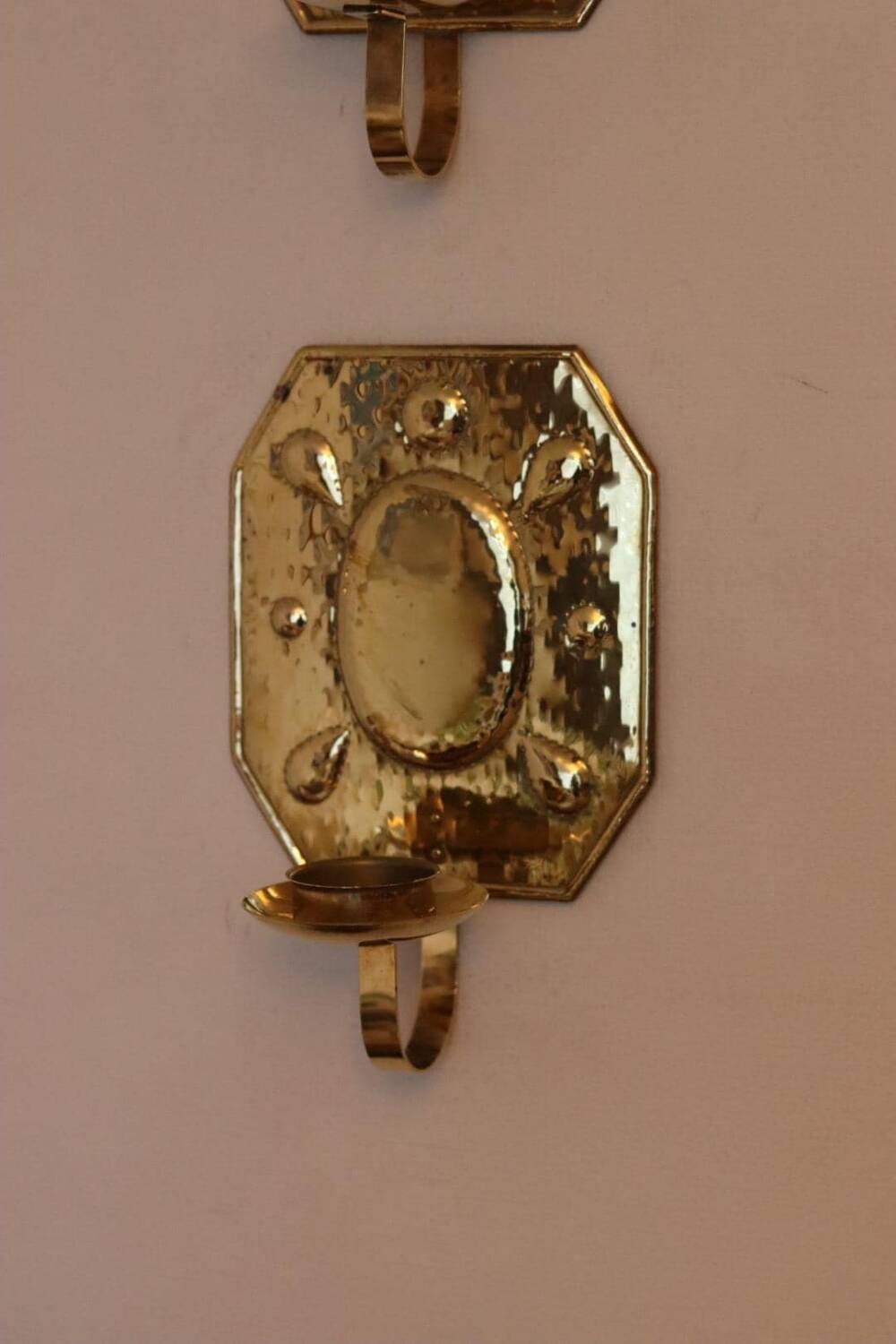 Pair of Mid-Century Brass Swedish Sconces