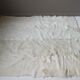 Peau de chèvre blanche vintage 132 X 120 cm