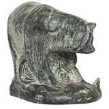 Inuit bear sculpture