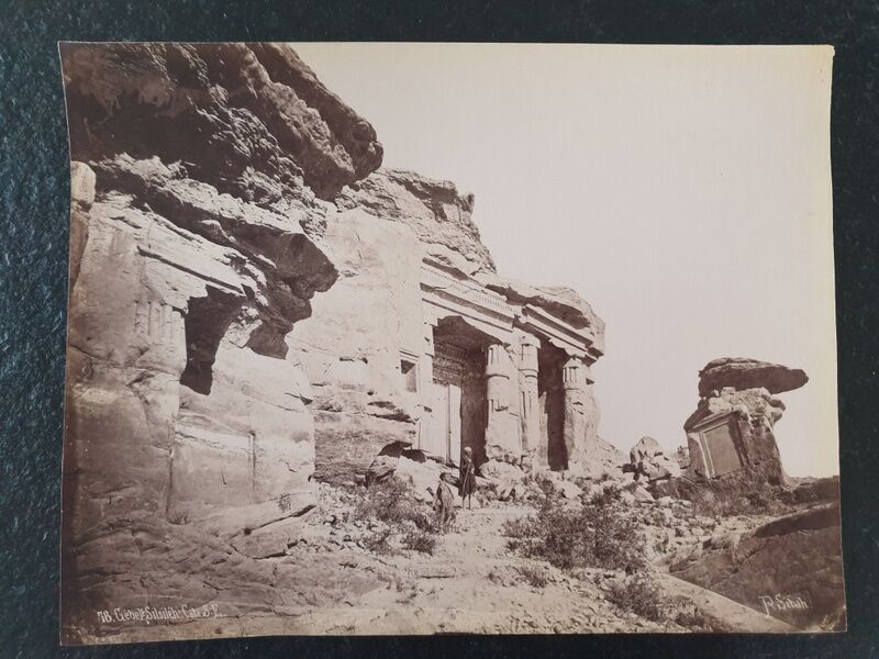 Pascal Sébah (1823-1886) - Photograph, albumen print - Gébel Silsiléh, South East side, Egypt