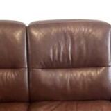 Vintage modular leather sofa