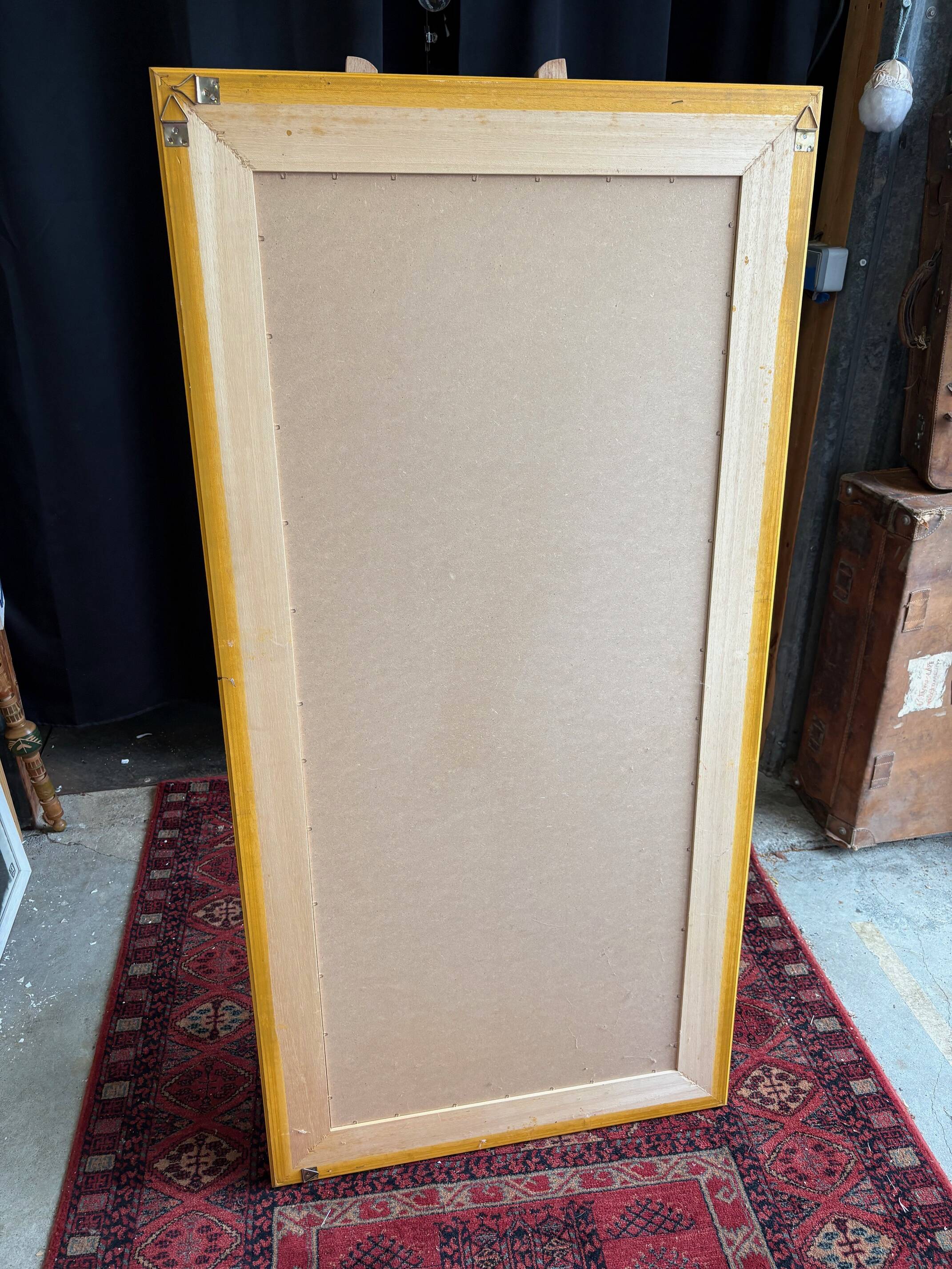 Large gilt mirror with beveled glass - Louis Philippe style