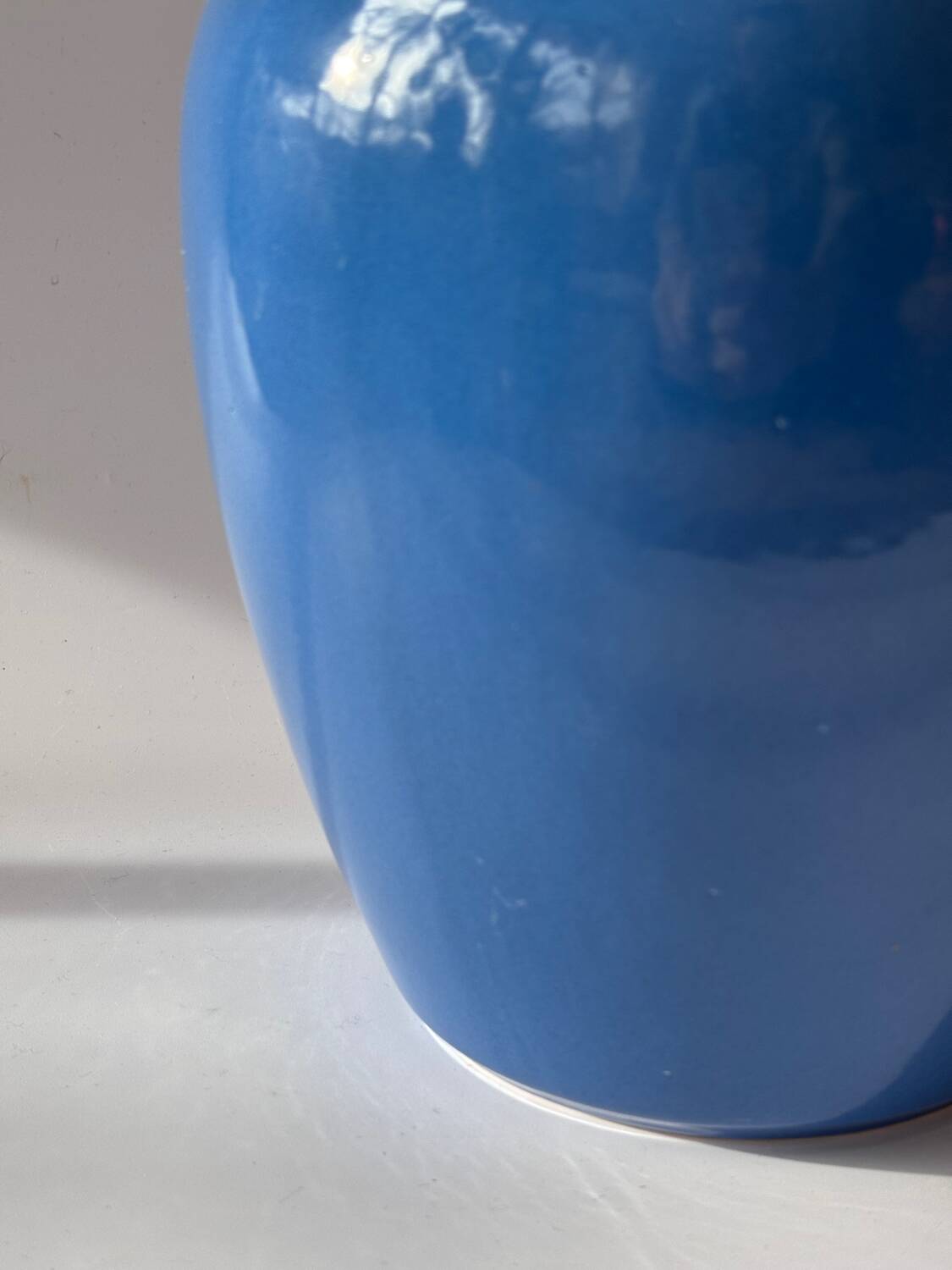 Blue ceramic vase 26cm