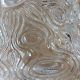 Plafonnier ancien en verre moulé