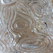 Antique ceiling light in molded glass