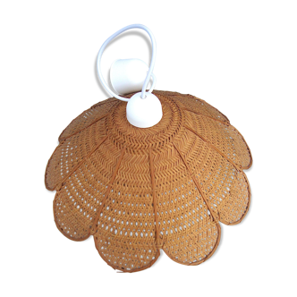Vintage rattan flower hanging