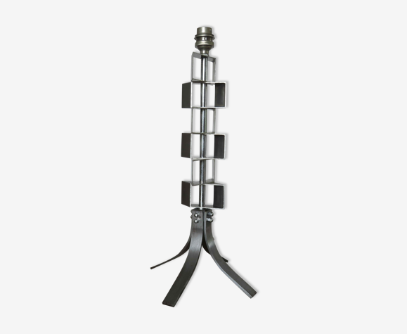 Lampe en acier inoxydable années 70