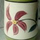 West germany ceramic vase vintage floral decor year 1960