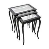Czech Glass pull out tables, 1920