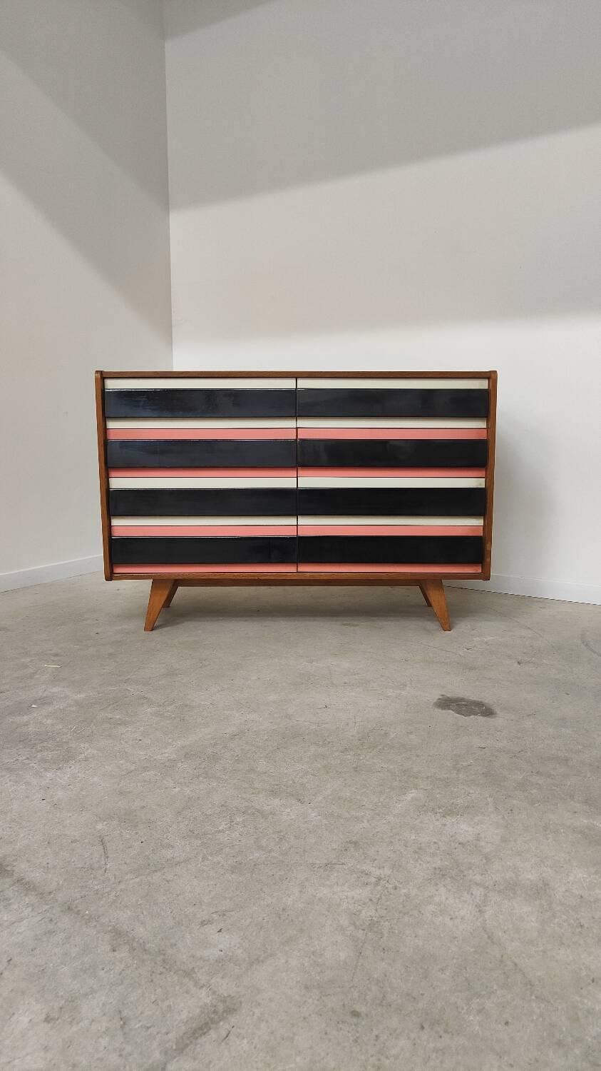 Commode U 453 pink by Jiri Jiroutek for Interier Praha 1961