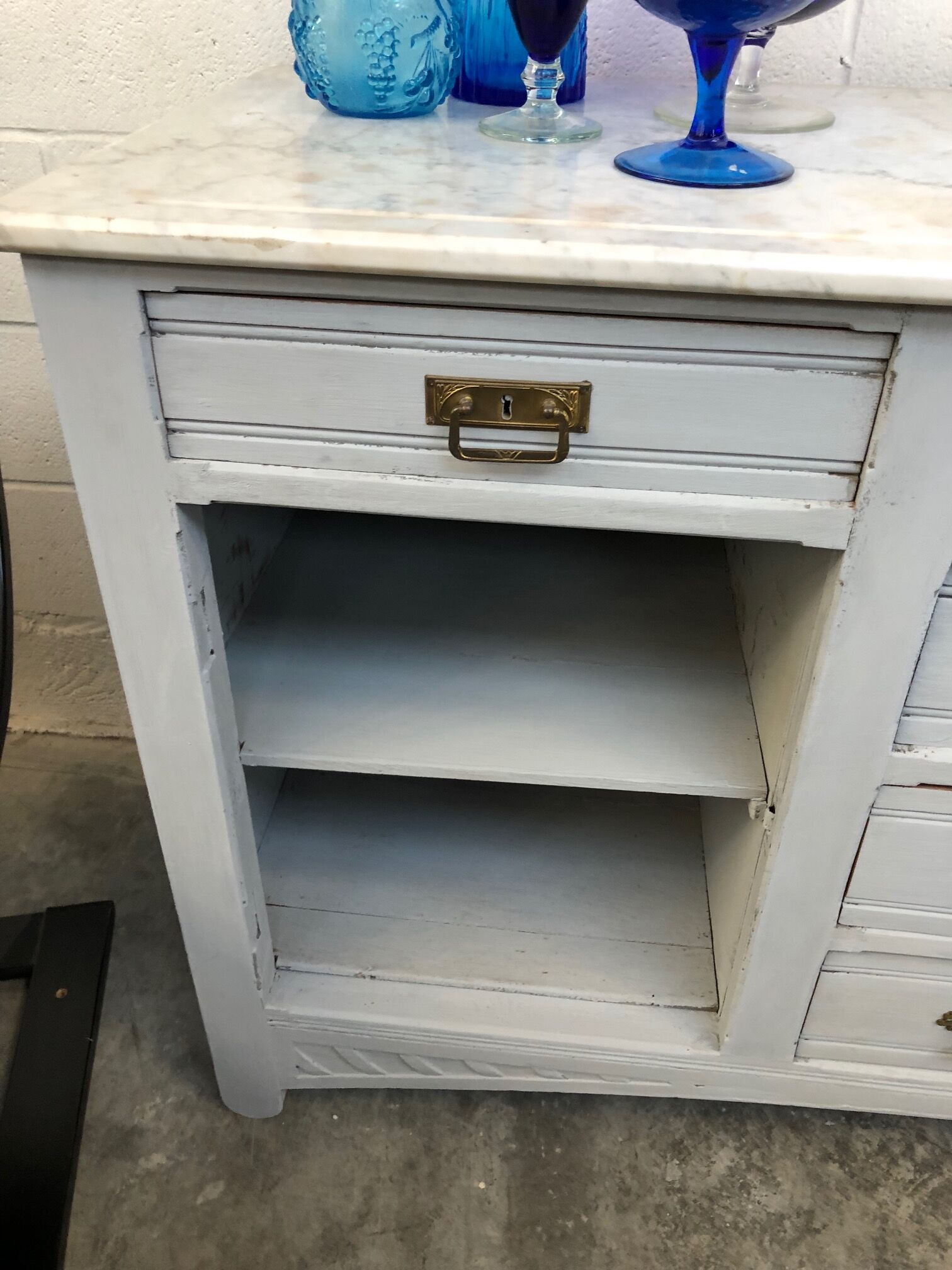 Old barbershop furniture from the 1930
