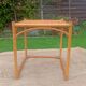 Vintage rattan and wicker coffee table