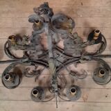 wrought iron chandelier medieval style
