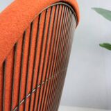 Early bronze lounge chair by Warren Platner for Knoll 1960s in rust red