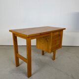 Bureau en pin 1970 et sa chaise
