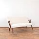 Mid-Century Norwegian Teak & Boucle Sofa, 1960s.