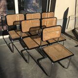 Suite of 6 chairs CESCA B32 by Marcel Breuer