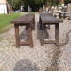 Pair of oak benches