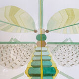 Trumeau old gilded mirror