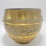 Brass plant pot