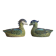 Vintage glazed ceramic duck pair, pottery