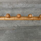 Bamboo bamboo coat rack 5 hooks