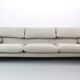 Vico Magistretti "Maralunga" Canapé 3 places nouvellement rembourré pour Cassina