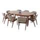 Kai Kristiansen chairs in roswood model 42, set of 8,Denmark 1960s