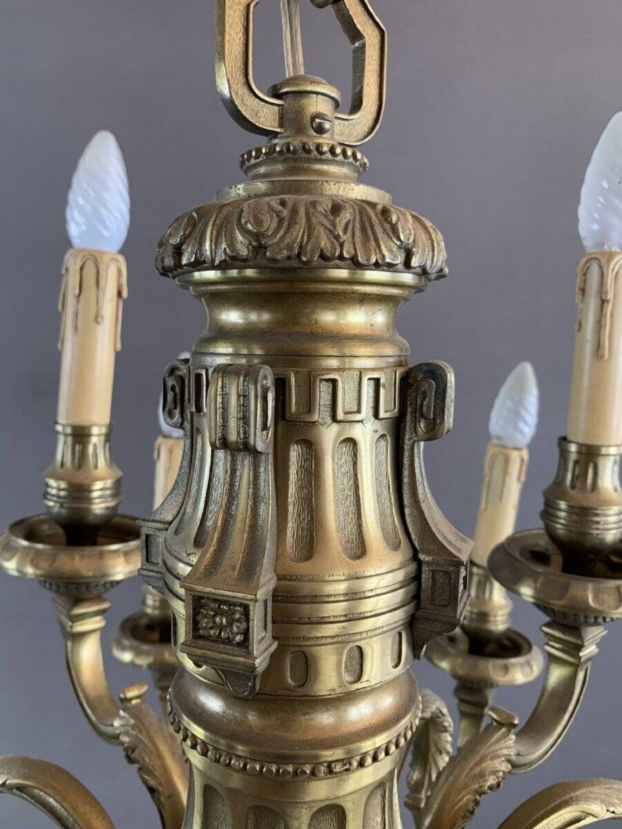 Bronze Chandelier Early 20th Century