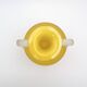 Vase Amphore Murano Scavo Jaune Safran Taillé  Cenedese