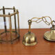 Glass lantern and brass