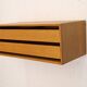 Rare floating nightstand  in oak wood with  drawers - Denmark 70