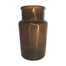 Brown vintage glass jar