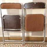 Pair of vintage 70s folding chairs