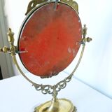 Brass table psyche mirror  17x21xcm