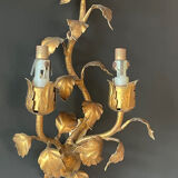 Pair of gold wall sconces