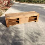 TV stand in solid teak